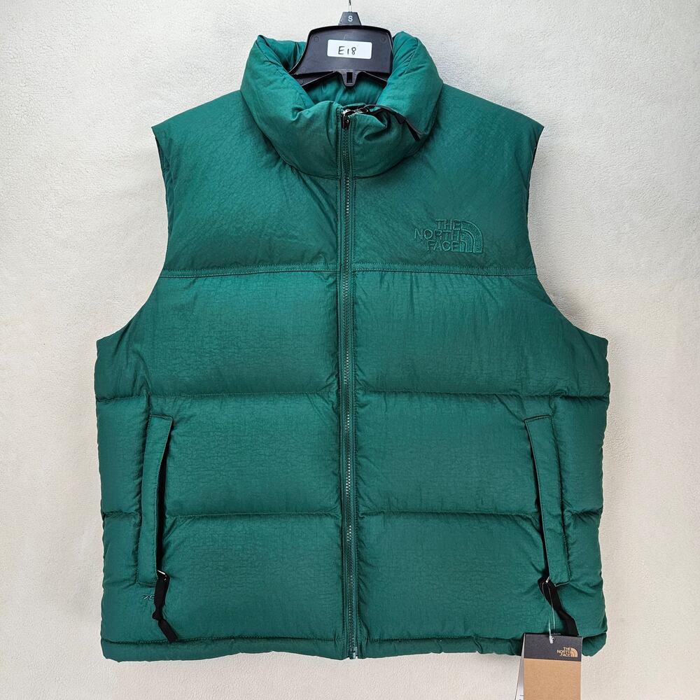 THE NORTH FACE WOMEN'S XLARGE 1996 RETRO NUPTSE DTM VEST EVERGREEN 700 FILL DOWN